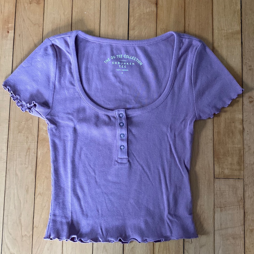 Aeropostale Purple Cropped Top